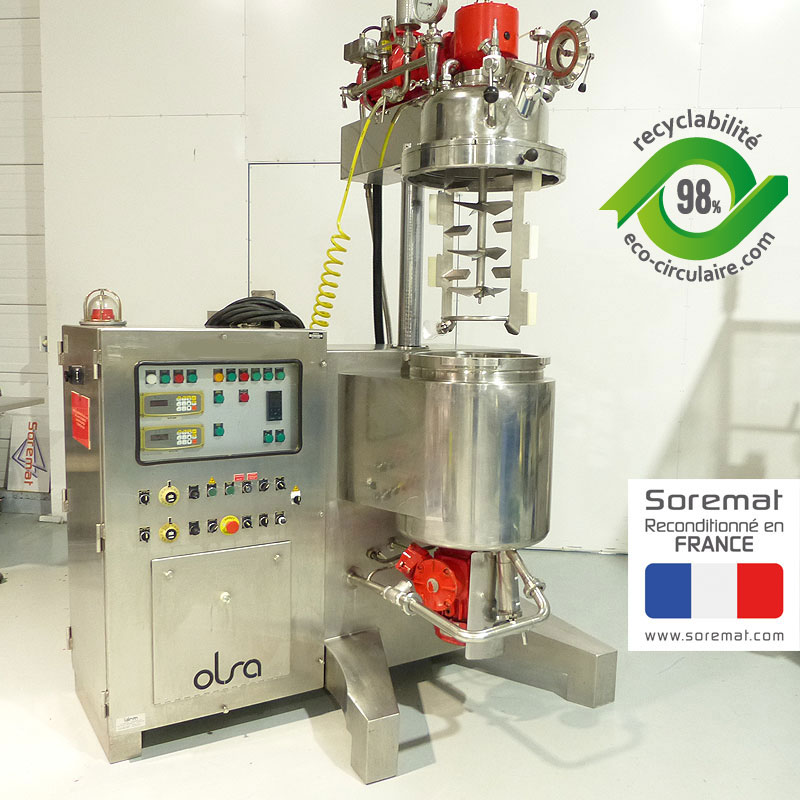 50 L OLSA Cuve de fabrication type Macef avec homogeneiseur