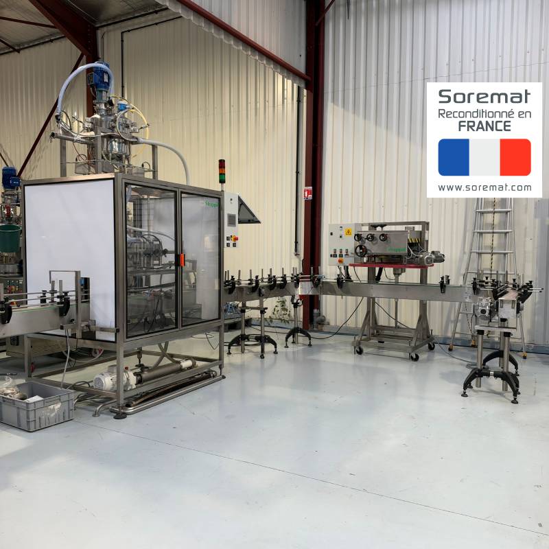 STOPPIL Remplisseuse débitmétrique + visseuse